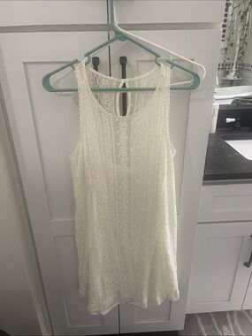 Abercrombie & Fitch Cream Lace Tank Dress